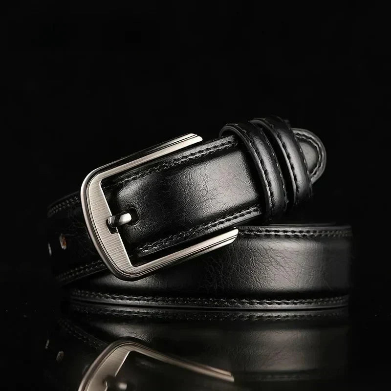 Heritage Men's 100% Cowhide Leather Belt, alternate angle 2