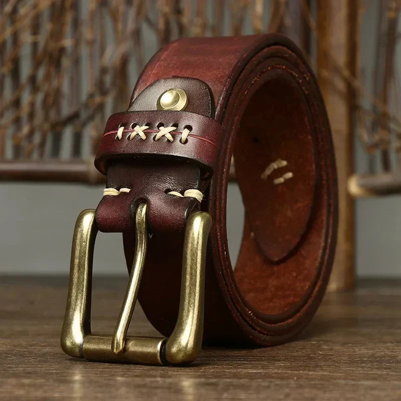 Everest Men's Full-Grain Leather Belt, alternate angle 3