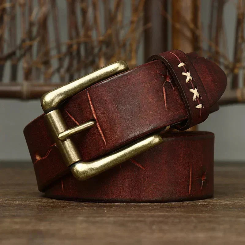 Everest Men's Full-Grain Leather Belt, alternate angle 7