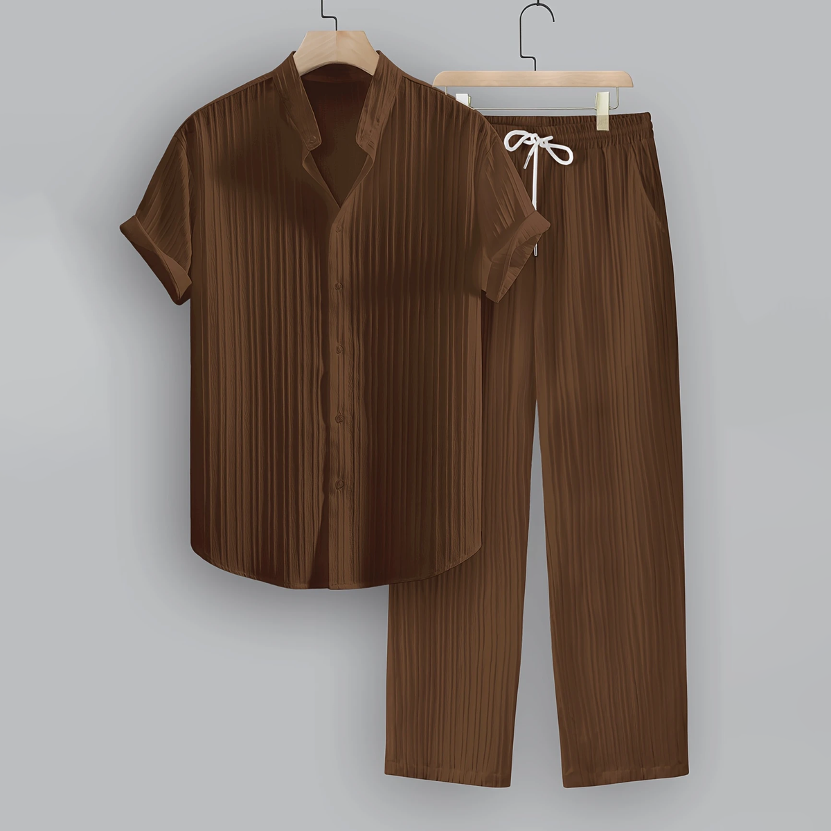 Monteiro Men's Striped Lounge Set, alternate angle 4