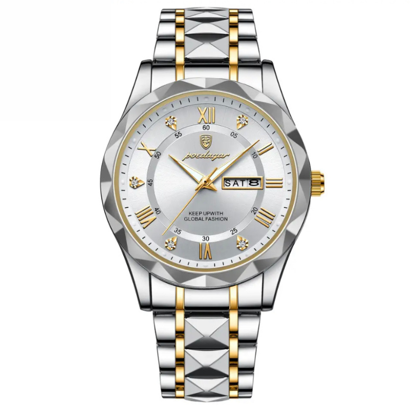 Men's 40mm Luminous Water-Resistant Steel Watch, alternate angle 4