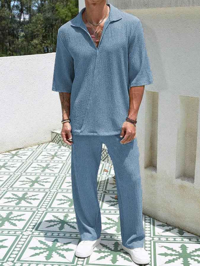 Matteo Men's Relaxed Summer Set, alternate angle 3