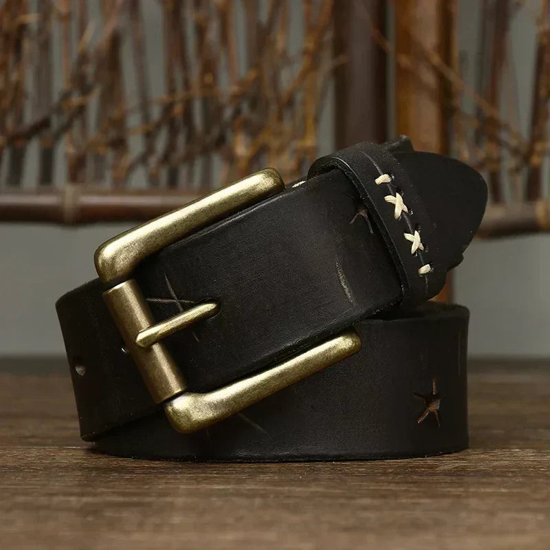 Everest Men's Full-Grain Leather Belt, alternate angle 4