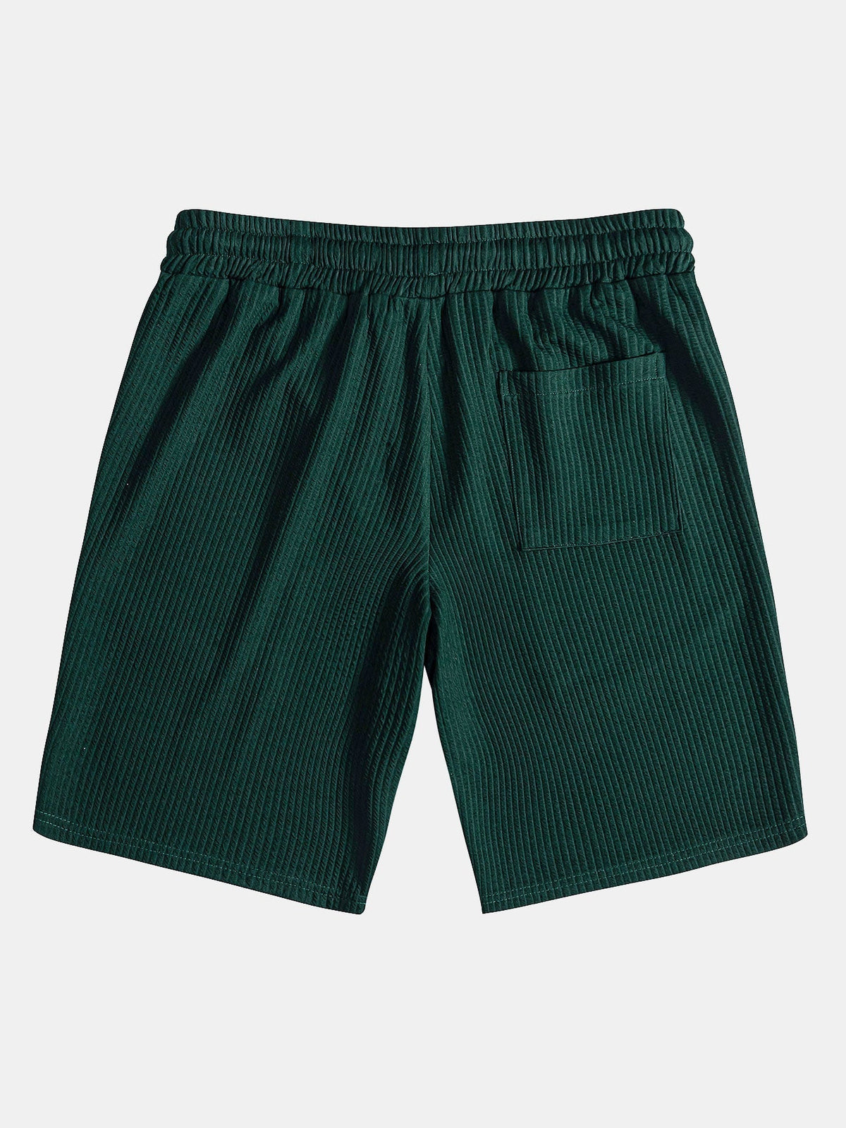 Men's Textured V-Neck Polo & Shorts Set, alternate angle 19
