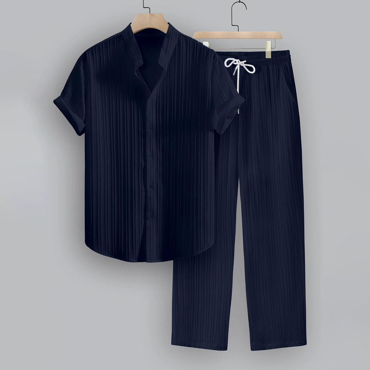 Monteiro Men's Striped Lounge Set, alternate angle 3