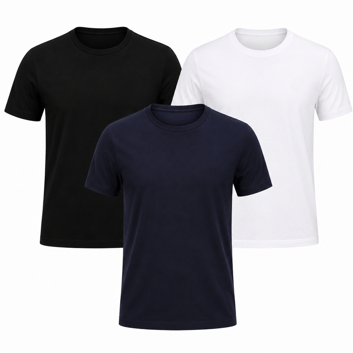 Men's Classic Essential Shirts – 3-Pack photographed for Eaton Row Co.