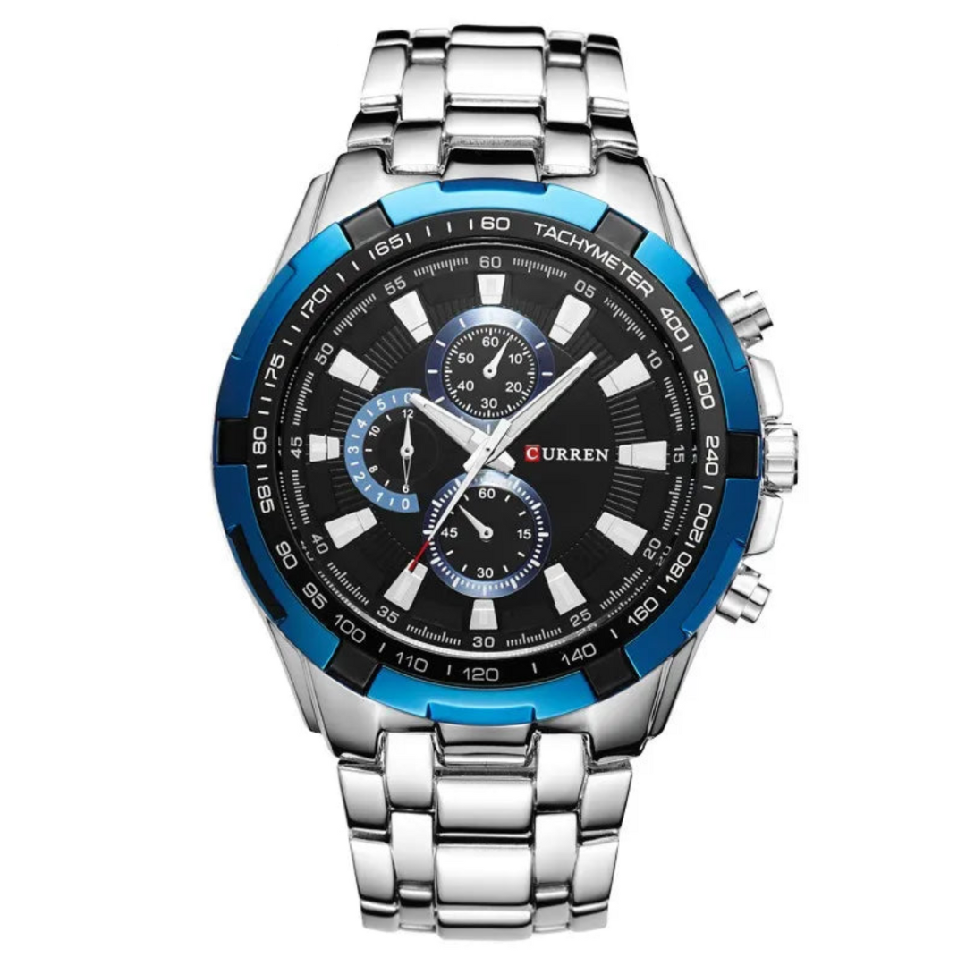 Enigmatic Men's Automatic Steel Watch, alternate angle 2