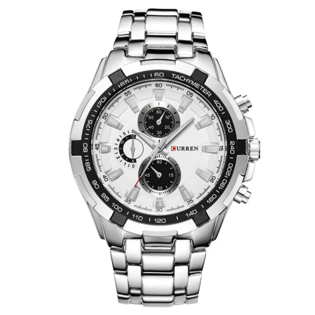 Enigmatic Men's Automatic Steel Watch, alternate angle 1