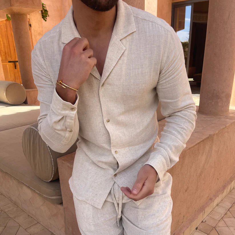 Capri Men's Linen Signature Set, alternate angle 2