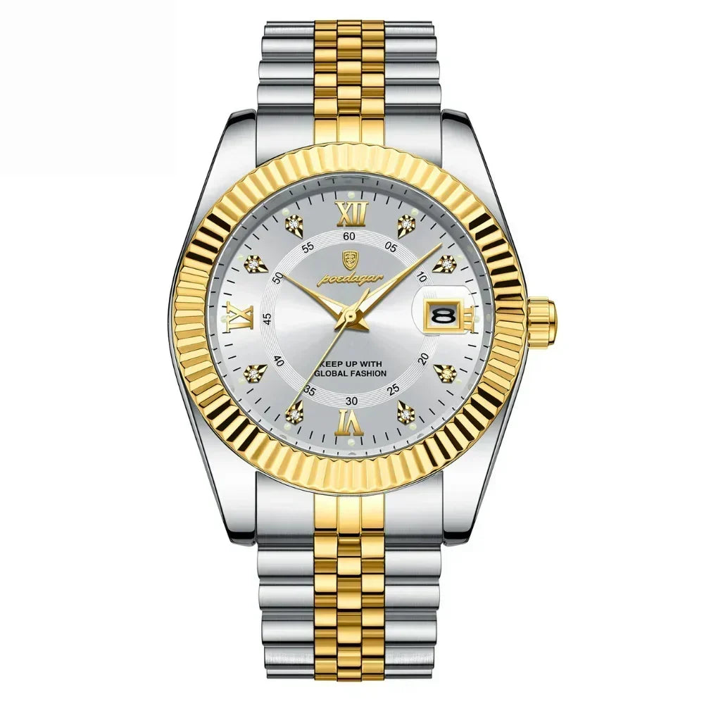 GoldenStar Men's 40mm Water-Resistant Steel Watch, alternate angle 7
