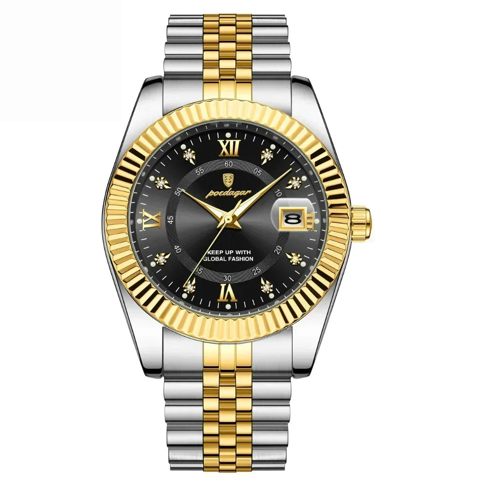 GoldenStar Men's 40mm Water-Resistant Steel Watch, alternate angle 8