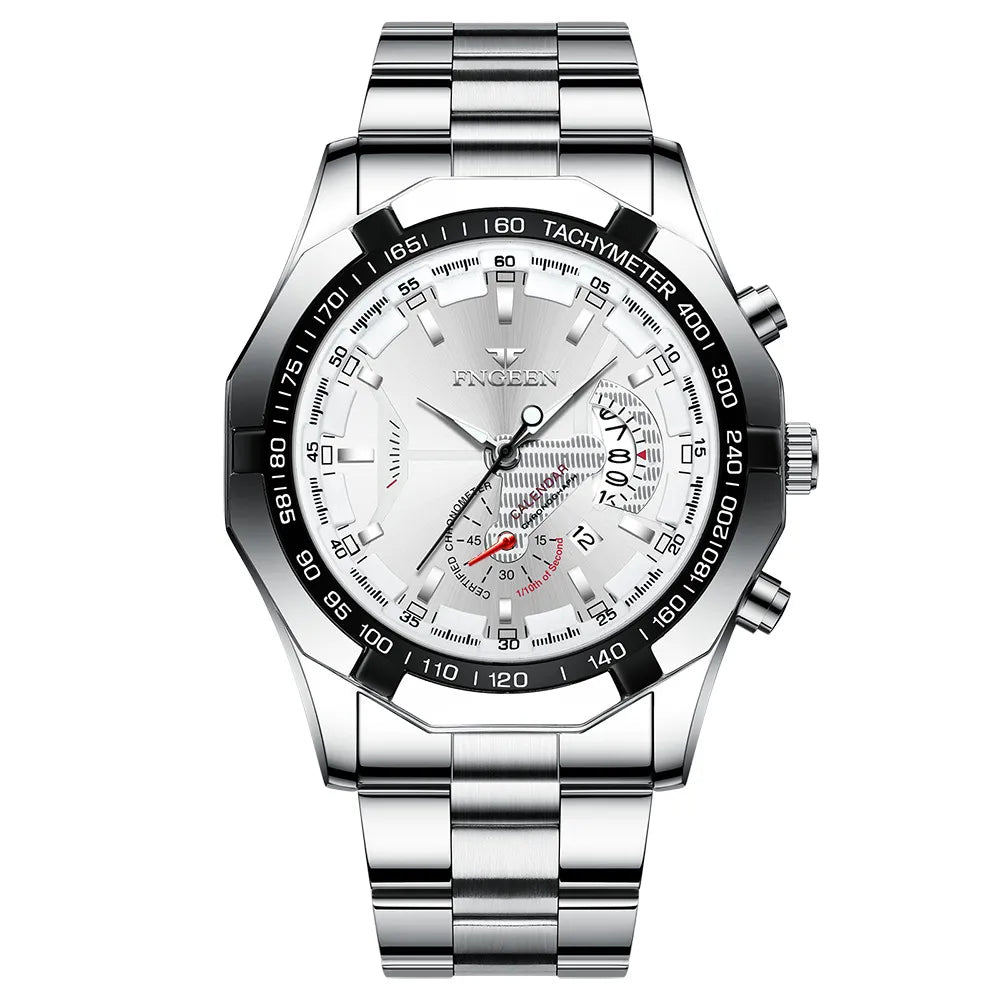 Engeen Men's Automatic Steel Watch, alternate angle 2