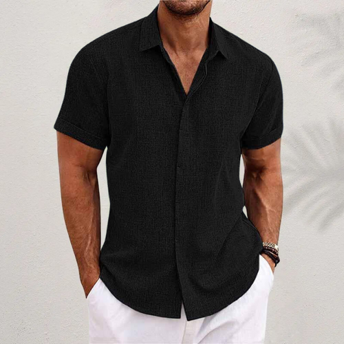 Alejandro Men's Premium Linen Shirt, alternate angle 1