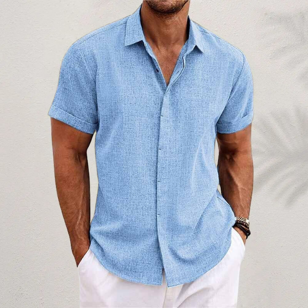 Alejandro Men's Premium Linen Shirt, alternate angle 6