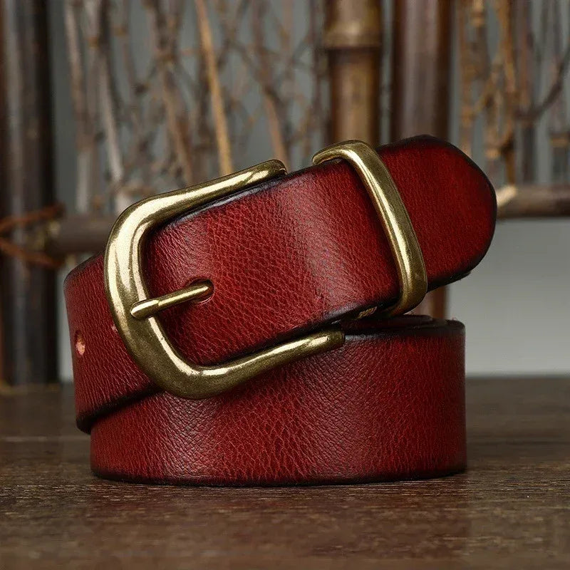 Verano Men's Leather Belt, alternate angle 2