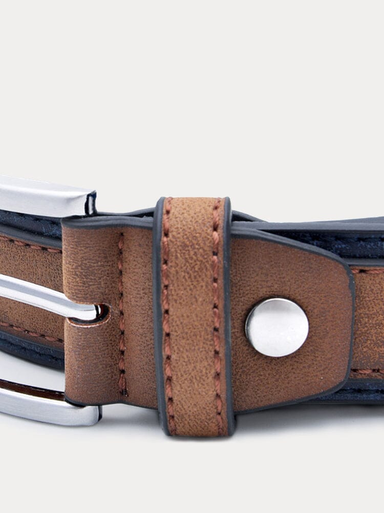 Men's Vintage PU Cowhide Belt, alternate angle 4