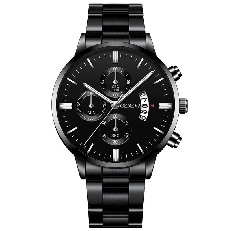 Geneva Diplomacy Men's Automatic Steel Watch photographed for Eaton Row Co.