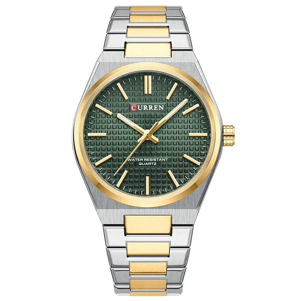 Men's Automatic Steel Bracelet Watch, alternate angle 1