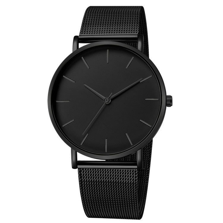 Monaco Men's Minimalist Steel Watch photographed for Eaton Row Co.