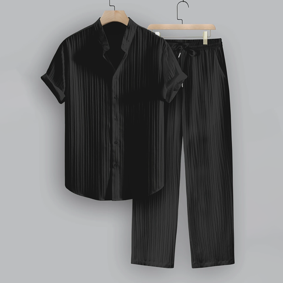 Monteiro Men's Striped Lounge Set, alternate angle 1