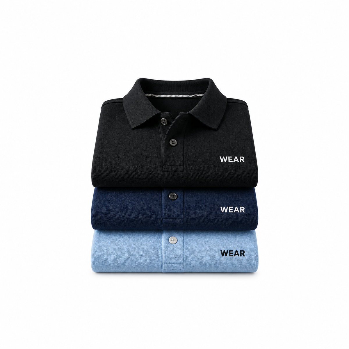 Men's Classic Polo Shirts – 3-Pack