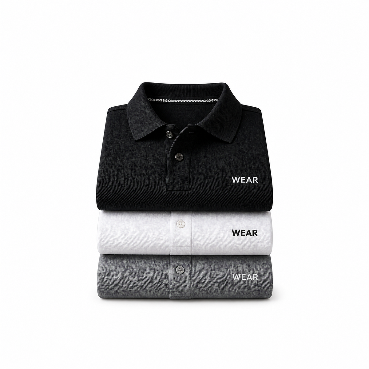 Men's Classic Polo Shirts – 3-Pack