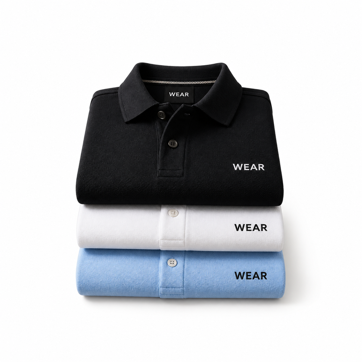 Men's Classic Polo Shirts – 3-Pack