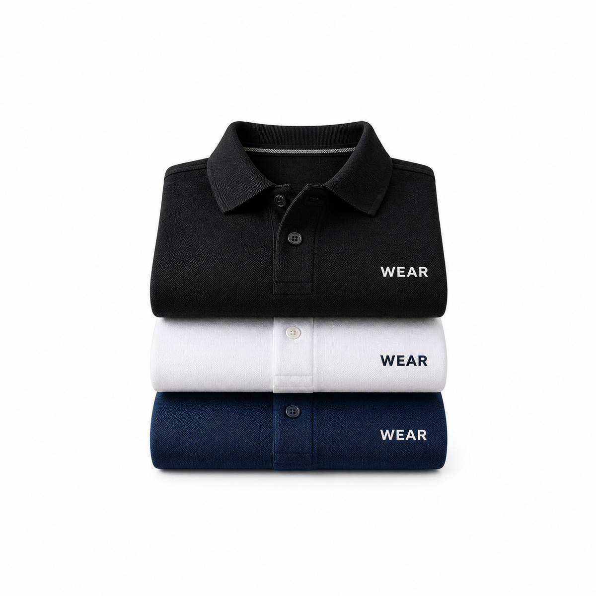 Men's Classic Polo Shirts – 3-Pack
