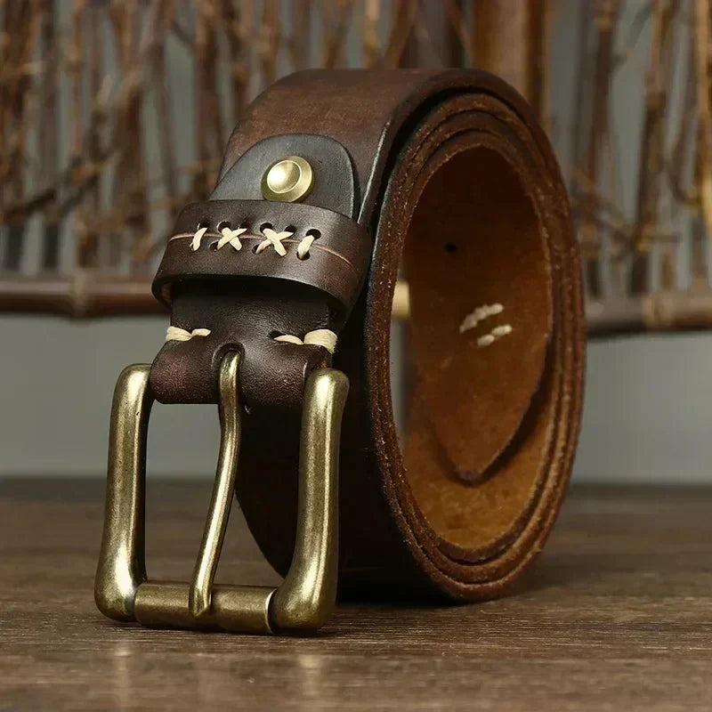 Everest Men's Full-Grain Leather Belt, alternate angle 2