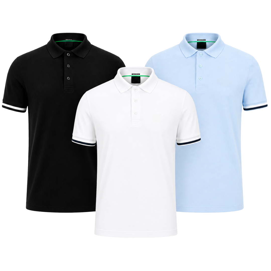 Men's All-Occasion Polo Shirts – 3-Pack, alternate angle 4