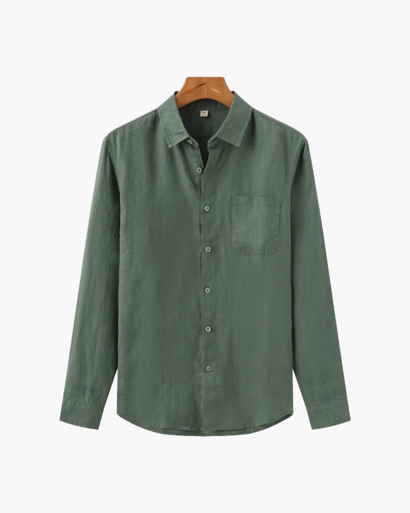 Cape Town Men's 100% Linen Shirt, alternate angle 6