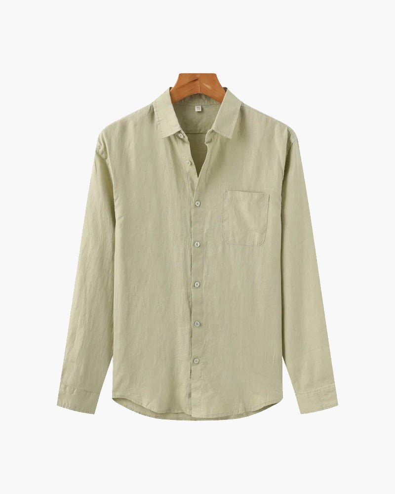 Cape Town Men's 100% Linen Shirt, alternate angle 14