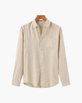 Cape Town Men's 100% Linen Shirt photographed for Eaton Row Co.