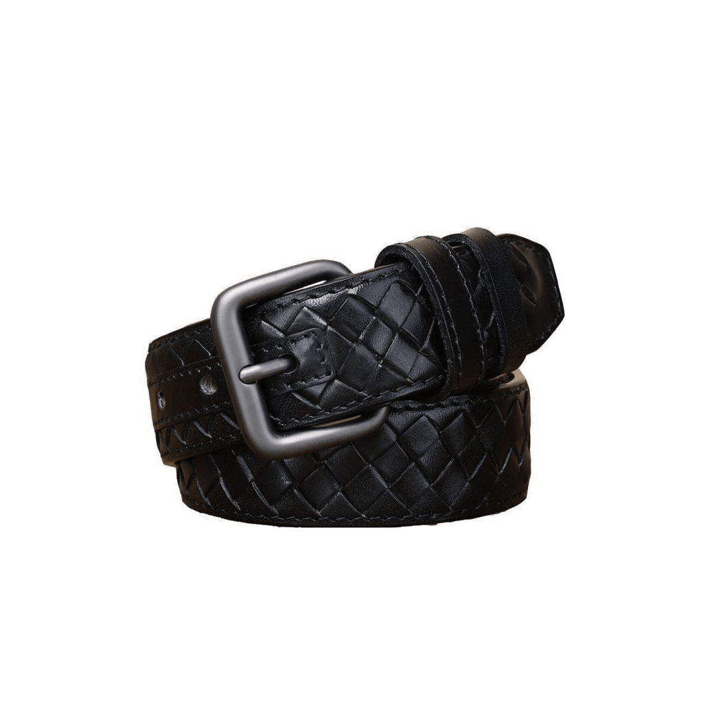 Anatol Men's Braided Leather Belt, alternate angle 5