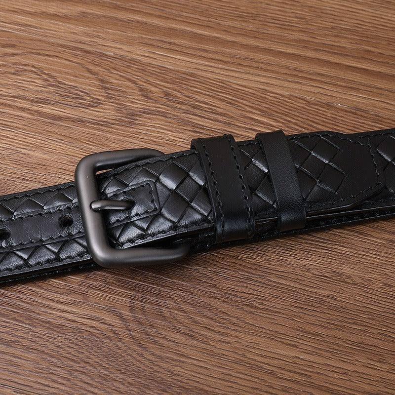 Anatol Men's Braided Leather Belt, alternate angle 7