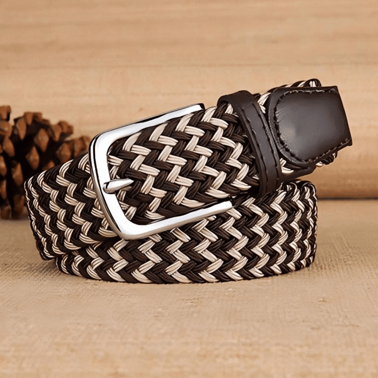 William Men's Elastic Braided Belt, alternate angle 7