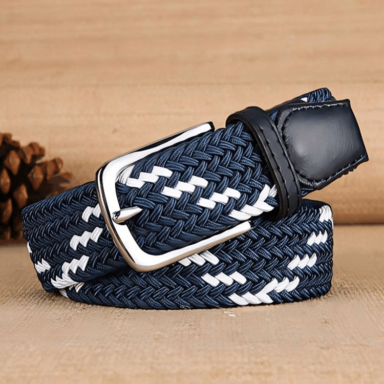 William Men's Elastic Braided Belt, alternate angle 8