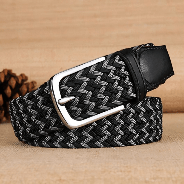 William Men's Elastic Braided Belt, alternate angle 6