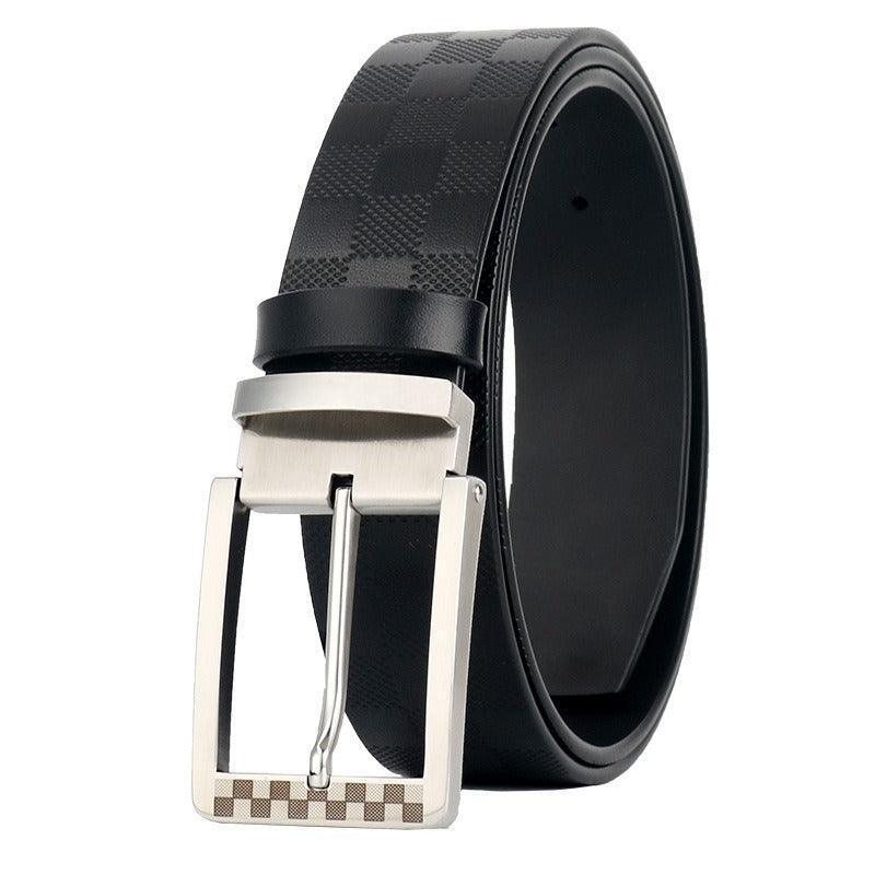 Edvard Men's Leather Suit Belt photographed for Eaton Row Co.