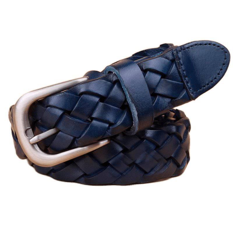 Masui Men's Braided Leather Belt, alternate angle 4