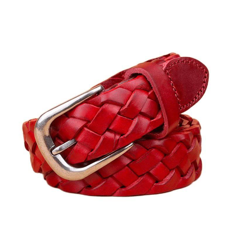 Masui Men's Braided Leather Belt, alternate angle 3