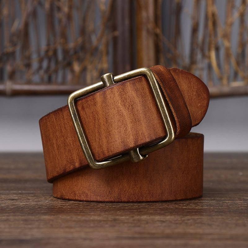 Strumiana Men's Full-Grain Leather Belt, alternate angle 2