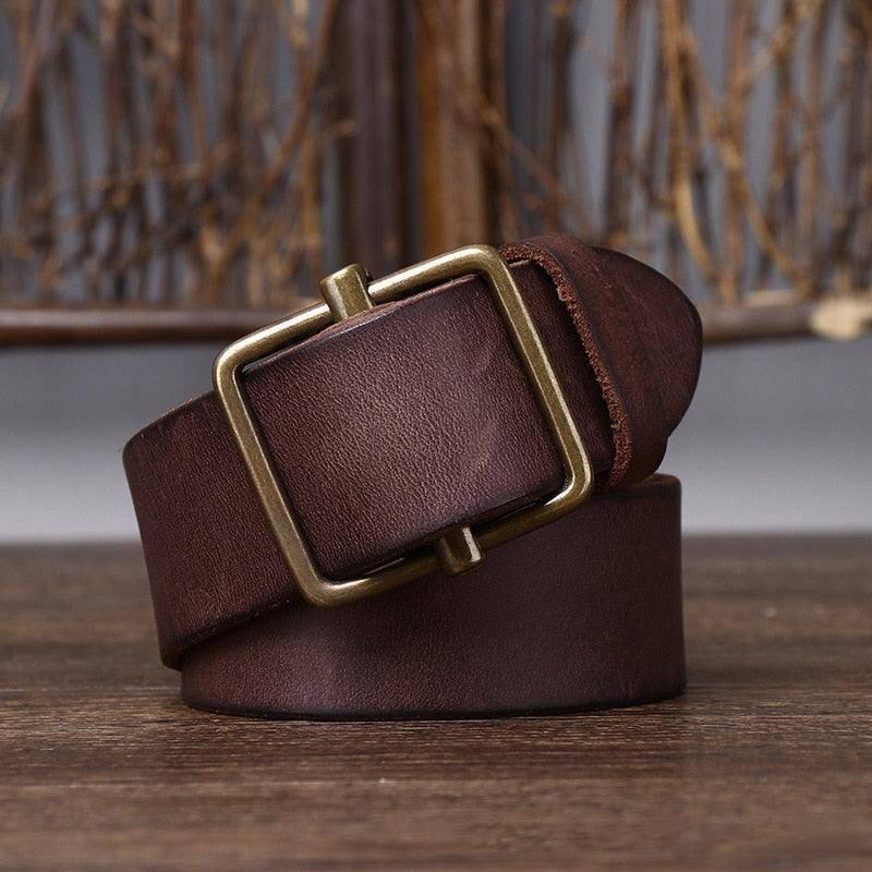 Strumiana Men's Full-Grain Leather Belt, alternate angle 3