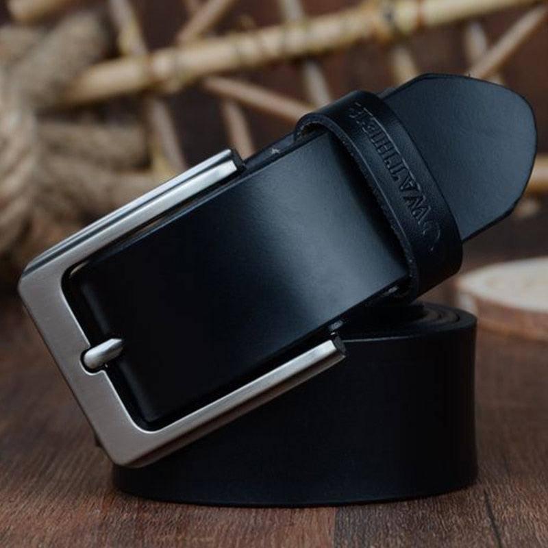 Goga Men's Casual Leather Belt, alternate angle 1