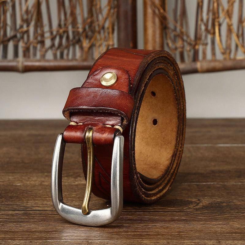 Neha Men's Leather Belt, alternate angle 5