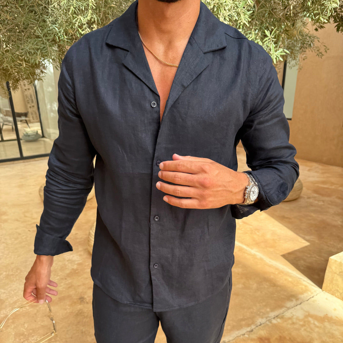 Capri Men's Linen Signature Set, alternate angle 10