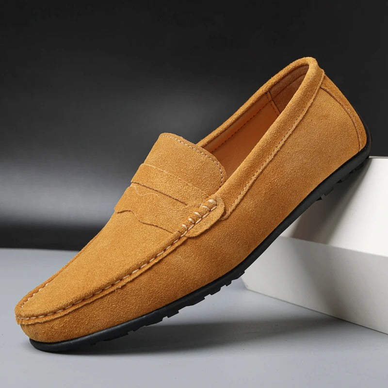 John Men's Suede Trainers, alternate angle 2