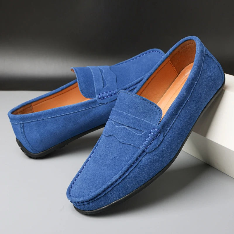 John Men's Suede Trainers, alternate angle 1