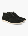 Men's Old Money High Suede Loafers photographed for Eaton Row Co.