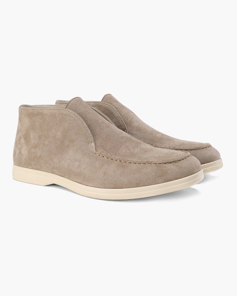 Men's Old Money High Suede Loafers, alternate angle 3